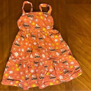 Hanna Andersson Peanuts Snoopy Fall Baby Toddler Girl Dress 2T